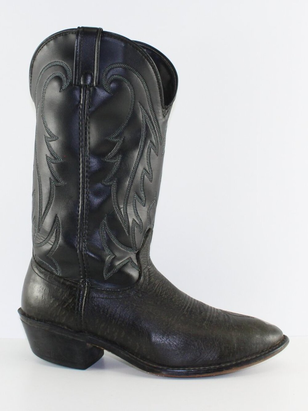 Laredo Black Leather Cowboy Boots (US 9.5 EE) - Picture 2 of 12